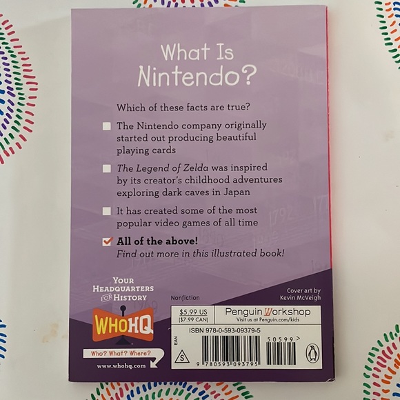 Paperback book.  What is Nintendo.  Fun read. - Picture 2 of 4